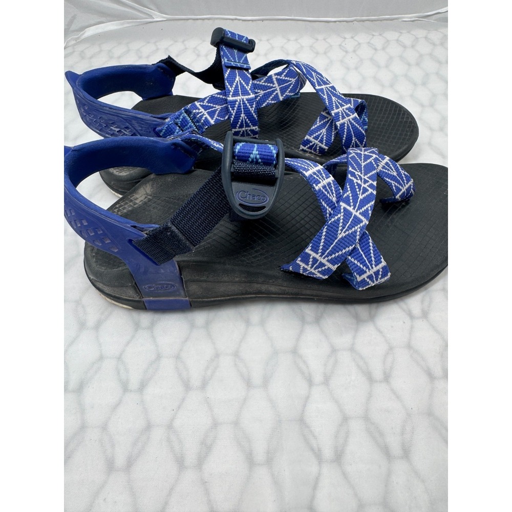 Chaco Z/Canyon 2 J107146 Women's Thong 7 Blue Geometric Hiking Sport Sandals